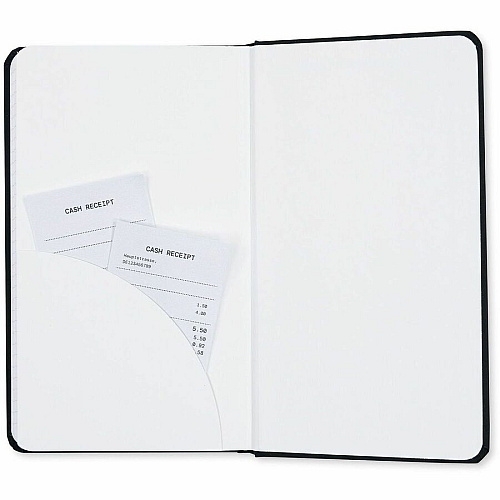 Dome Personal Journal - 5 x 8 Inch Hardcover Black Lined Journal Notebook (30009)