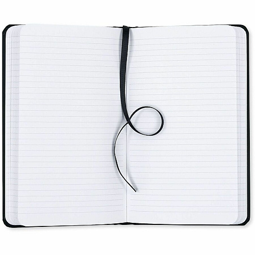 Dome Personal Journal - 5 x 8 Inch Hardcover Black Lined Journal Notebook (30009)
