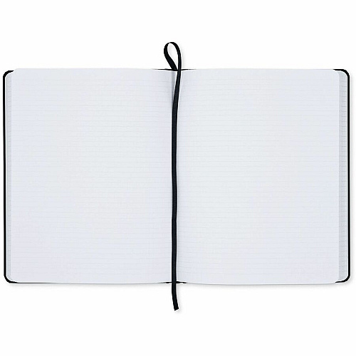 Dome Personal Journal - 8 x 10 Inch Hardcover Black Lined Journal Notebook (30013)