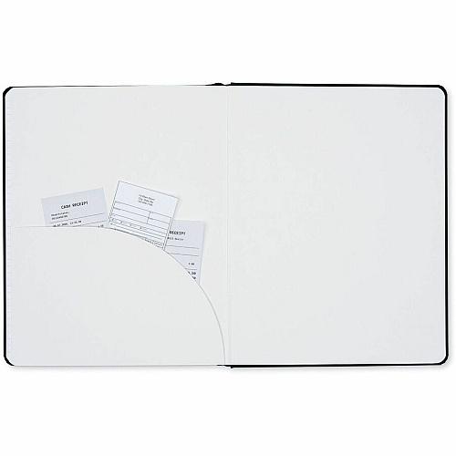 Dome Personal Journal - 8 x 10 Inch Hardcover Black Lined Journal Notebook (30013)