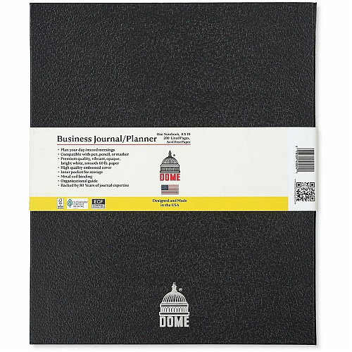 Dome Business Journal - 8 x 10 Inch Hardcover Professional Planner Notebook (40004)