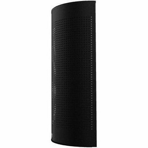 Rubbermaid Commercial Half Round Metallic Waste Receptacle (SH12EPLTBK)