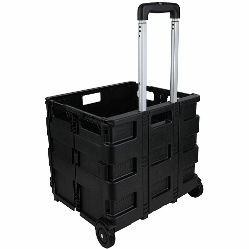 Business Source Stow-and-Go Mobile Storage Crate (14111)