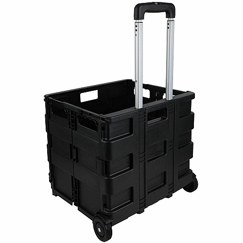 Business Source Stow-and-Go Mobile Storage Crate (14111)