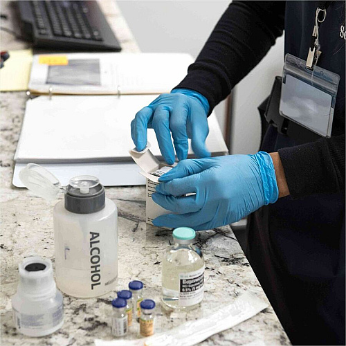 Ammex Nitrile Powder-Free Exam Gloves (ACNPF46100CT)
