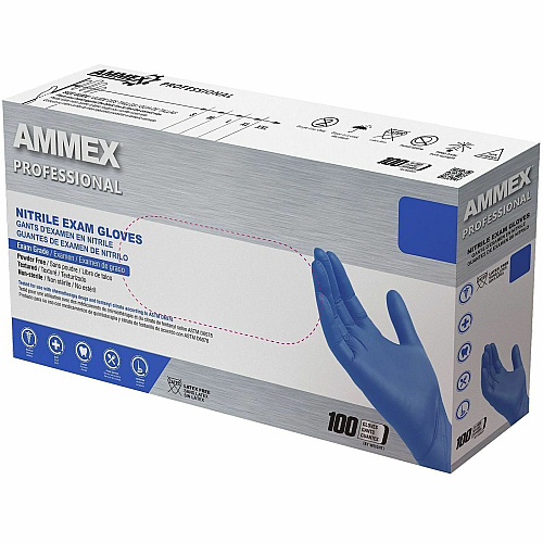 Ammex Nitrile Powder-Free Exam Gloves (ACNPF42100CT)
