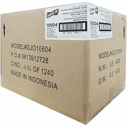 Genuine Joe Transparent Cups (10504)