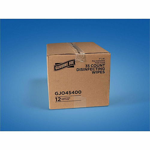 Genuine Joe Broad-Spectrum Disinfectant Wipes (45400)