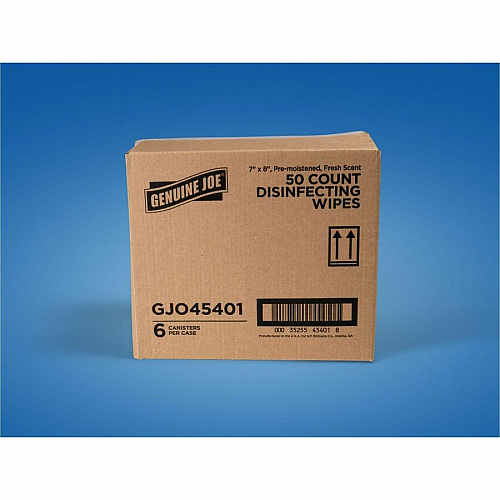 Genuine Joe Broad-Spectrum Disinfectant Wipes (45401)