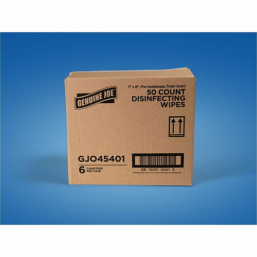 Genuine Joe Broad-Spectrum Disinfectant Wipes (45401)