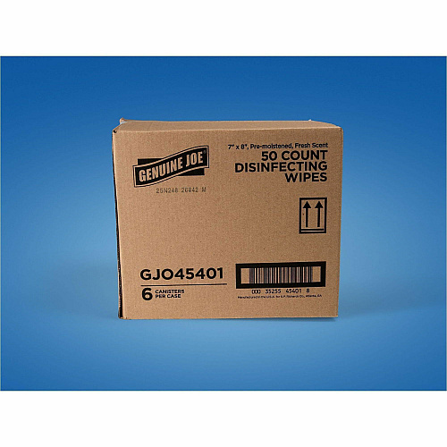 Genuine Joe Broad-Spectrum Disinfectant Wipes (45401)