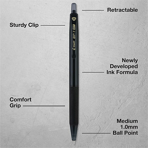 Pilot BP-1 RT Ballpoint Pens (21634)