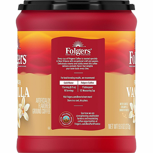 Folgers&reg; Ground French Vanilla Medium-Roast Ground Coffee (98181)