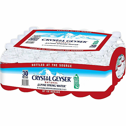 Crystal Geyser Water Alpine Spring Bottled Water (301218PL)