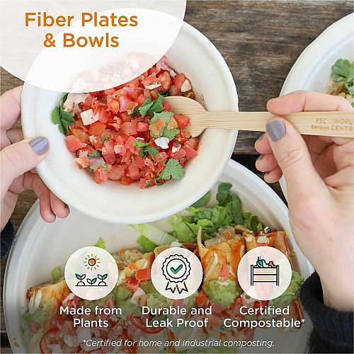 World Centric Compostable Fiber Plate (PLSCU6LFP)