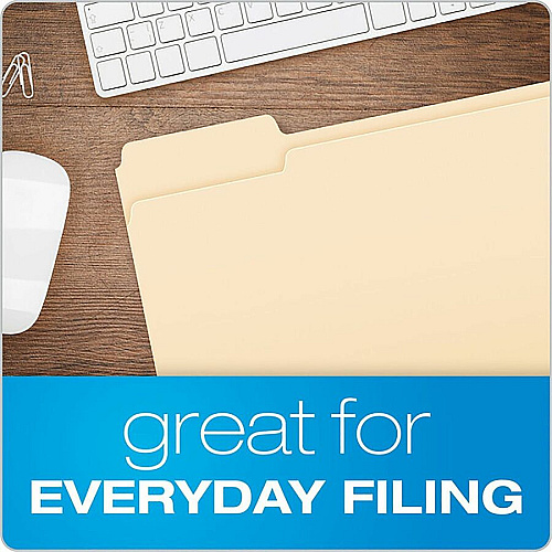 Business Source 1/3 Tab Cut Letter Top Tab File Folder (18103)