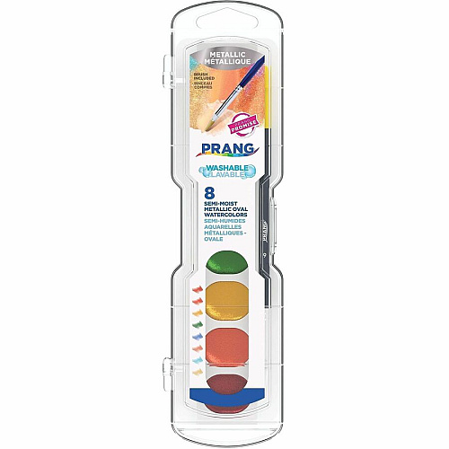 Prang Metallic Washable Watercolors Set (X805160001)