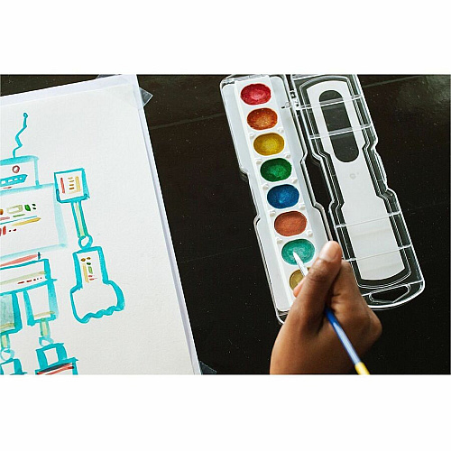 Prang Metallic Washable Watercolors Set (X805160001)