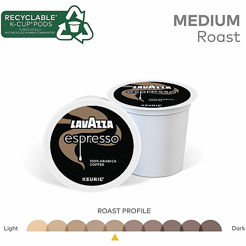 Lavazza K-Cup, Pod, Ground Espresso Italiano K-Cup Coffee Pods (0451)