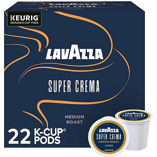 Lavazza K-Cup, Pod, Ground Super Crema K-Cup Coffee Pods (0911)