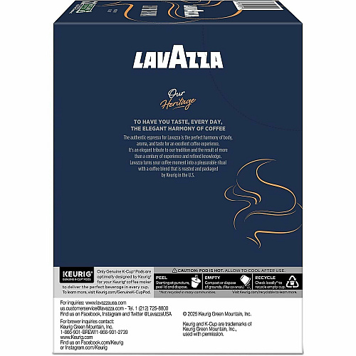 Lavazza K-Cup, Pod, Ground Super Crema K-Cup Coffee Pods (0911)