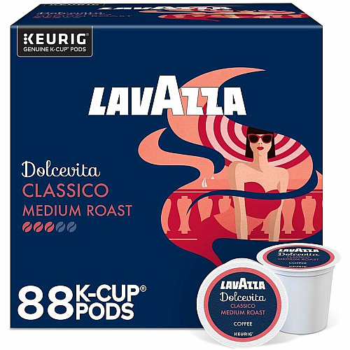 Lavazza K-Cup, Pod, Ground Dolcevita Classico K-Cup Coffee Pods (0433CT)