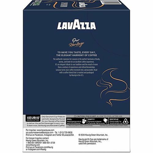 Lavazza K-Cup, Pod, Ground Super Crema K-Cup Coffee Pods (0911CT)