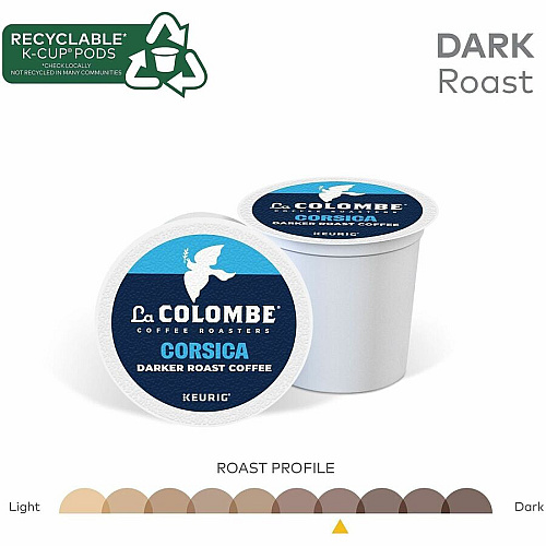 La Colombe K-Cup, Pod, Ground Corsica K-Cup Coffee Pods (0328CT)