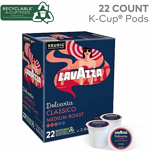 Lavazza K-Cup, Pod, Ground Dolcevita Classico K-Cup Coffee Pods (0433)