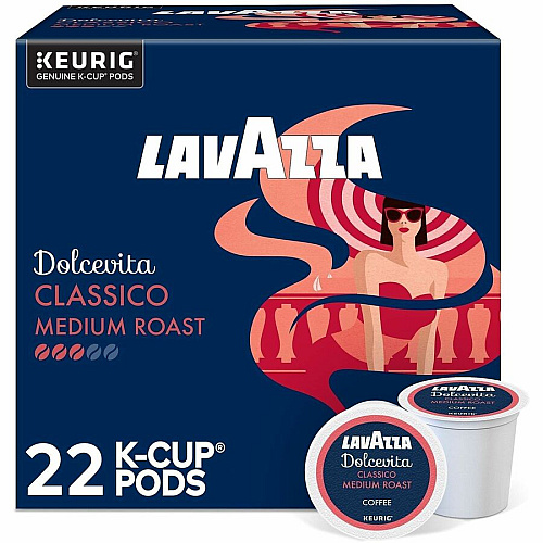 Lavazza K-Cup, Pod, Ground Dolcevita Classico K-Cup Coffee Pods (0433)