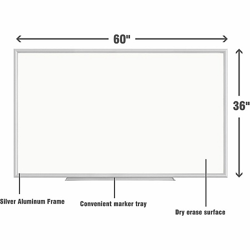 Lorell Aluminum Frame Dry-erase Board (00517)
