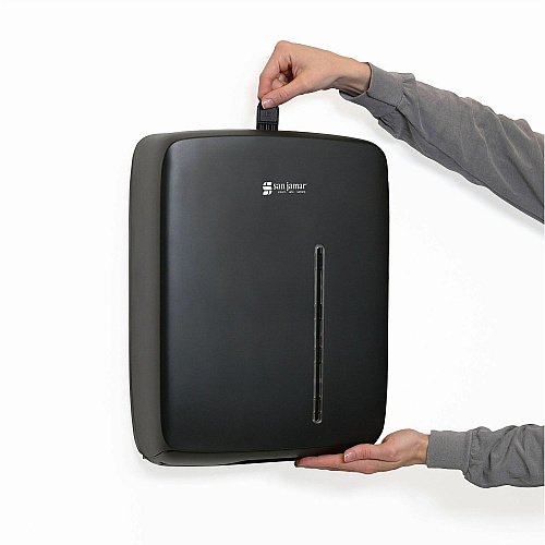 San Jamar Timeless Folded Paper Towel Dispenser (T1500BK)