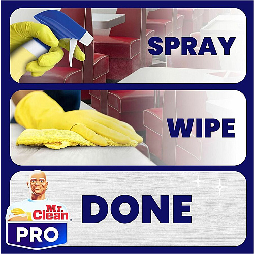 Mr. Clean PRO All-Surface Cleaner For Multi Surface, Multipurpose - Ready-To-Use - Liquid - 32 fl oz (1 quart) - Recommended For: Dirt Remover, Grease Remover, Grime Remover, Soil Remover - Alkylphenols-free, Benzene-free, Lead-free, Mercury-free, (25670)