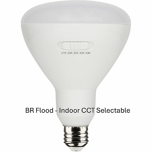 Satco CCT-Selectable BR LED Dimmable Bulbs (S11781)