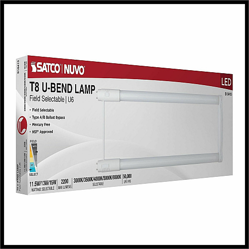 Satco LED Filament U-Bend Bulb (S18413)