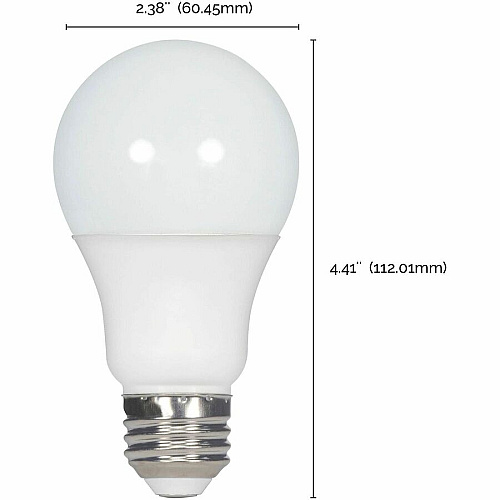 Satco A19 LED Non-Dimmable Bulbs (S11413)