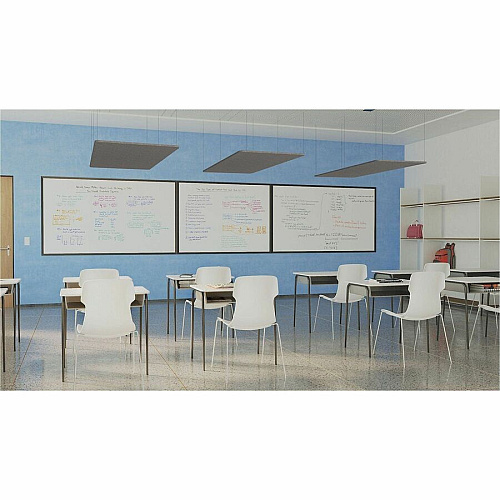 Screenflex Portable Partitions Haven Acoustic Wall Panels Blue - Fabric - 1 Each (HDK631PBLU)