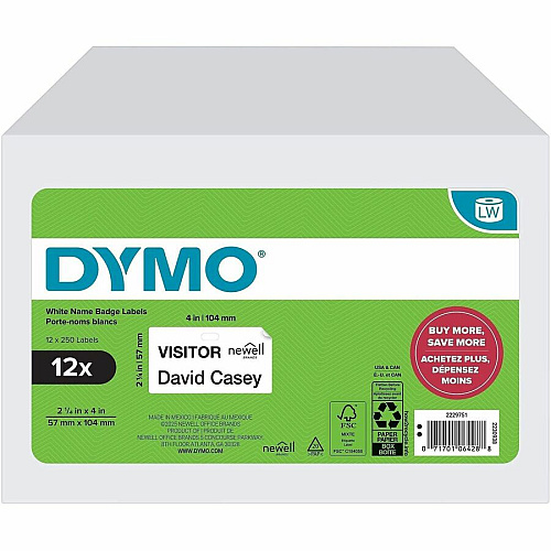Dymo Multipurpose White Medium Labels (2229751)