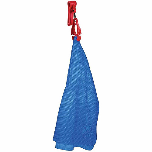 Ergodyne Squids 3425 Swiveling Glove Clip Holder for Gloves, Mitten, Personal Protective Equipment (PPE), Towel, Belt, Warehouse, Construction, Distribution - Swivel, Strong, Temperature Resistant, Durable, Non-conductive, Easy Grip - Red - Acetal (19553)