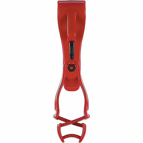 Ergodyne Squids 3425 Swiveling Glove Clip Holder for Gloves, Mitten, Personal Protective Equipment (PPE), Towel, Belt, Warehouse, Construction, Distribution - Swivel, Strong, Temperature Resistant, Durable, Non-conductive, Easy Grip - Red - Acetal (19553)