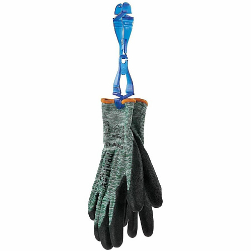 Ergodyne Squids 3400-ECO Recycled Glove Clip Holder for Gloves, Personal Protective Equipment (PPE), Towel, Mitten, Warehouse, Distribution, Construction, Manufacturing, Food Processing Plant, Retail Worker, Belt, ... - Detachable, Dual Clip, Non- (19227)