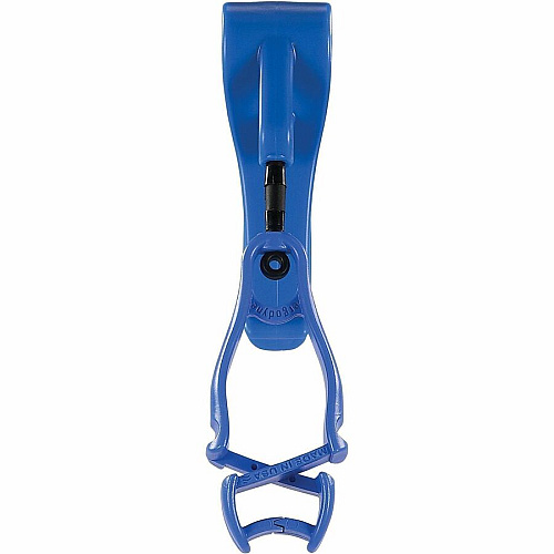 Ergodyne Squids 3425 Swiveling Glove Clip Holder for Gloves, Mitten, Personal Protective Equipment (PPE), Towel, Belt, Warehouse, Construction, Distribution - Swivel, Strong, Temperature Resistant, Durable, Non-conductive, Easy Grip - Blue - Aceta (19557)