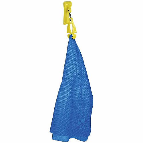 Ergodyne Squids 3425 Swiveling Glove Clip Holder for Gloves, Mitten, Personal Protective Equipment (PPE), Towel, Belt, Warehouse, Construction, Distribution - Swivel, Strong, Temperature Resistant, Durable, Non-conductive, Easy Grip - Lime - Aceta (19559)