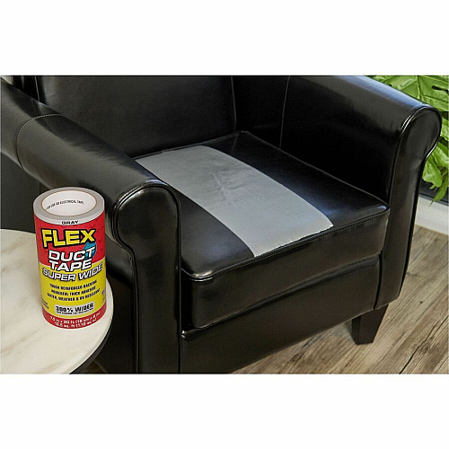 FLEX SEAL Super Wide Duct Tape 20 ft Length x 7.50" Width - Gray - Rubber Adhesive - Water Resistant, Weather Resistant, UV Resistant - For Reinforcing, Box, Household, Repair, DIY, Sealing, Drafting, Window, Door, Furniture, Fabric, ... - 3  (DTGRYR7520)