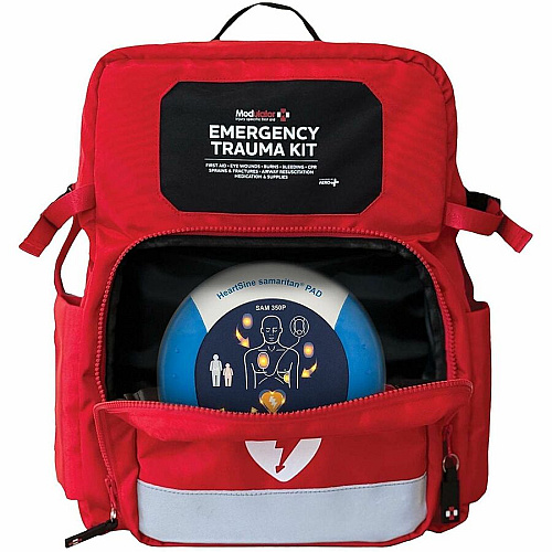 Modulator Carrying Case Rugged (Backpack) First Aid - Red Weather Resistant - Shoulder Strap, Waist Strap - 18" Height x 11" Width x 13" Depth - 1 Each (M600B3)