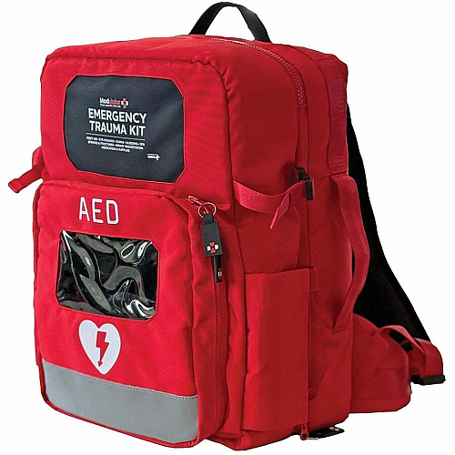 Modulator Carrying Case Rugged (Backpack) First Aid - Red Weather Resistant - Shoulder Strap, Waist Strap - 18" Height x 11" Width x 13" Depth - 1 Each (M600B3)