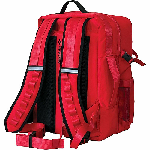 Modulator Carrying Case Rugged (Backpack) First Aid - Red Weather Resistant - Shoulder Strap, Waist Strap - 18" Height x 11" Width x 13" Depth - 1 Each (M600B3)