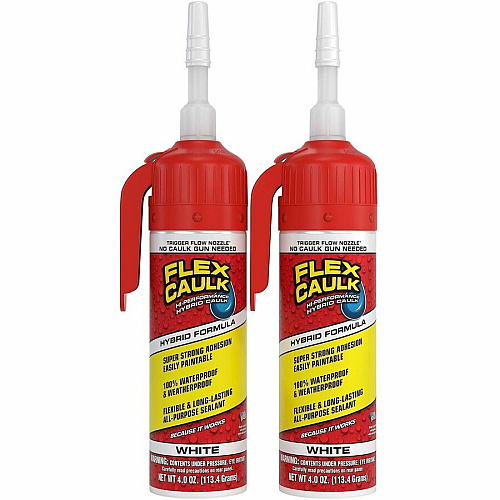 FLEX Advanced High-Performance Caulk White - 0.25 lb - 1 (CFSWHTR100)