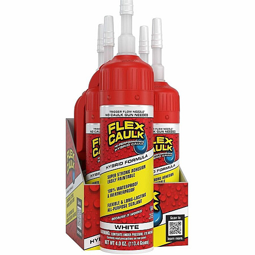 FLEX Advanced High-Performance Caulk White - 0.25 lb - 1 (CFSWHTR100)