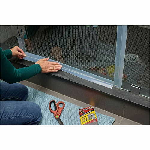FLEX SEAL Draft Tape 16 ft Length x 2" Width - Clear - Weather Proof, Moisture Proof, Cold Resistant, Crack Resistant, Dust Resistant, Moisture Resistant - For Drafting, Insulating, Window, Door, Sealing, Indoor, Outdoor, Multi Surface, Nonpo (DFSCLR0216)